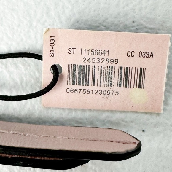 Victoria Secret Rose Gold Pink Zip Card Case Keychain w/ Studded Hearts - Picture 4 of 6